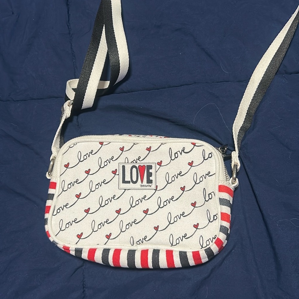 Stylish Love Print Crossbody Bag